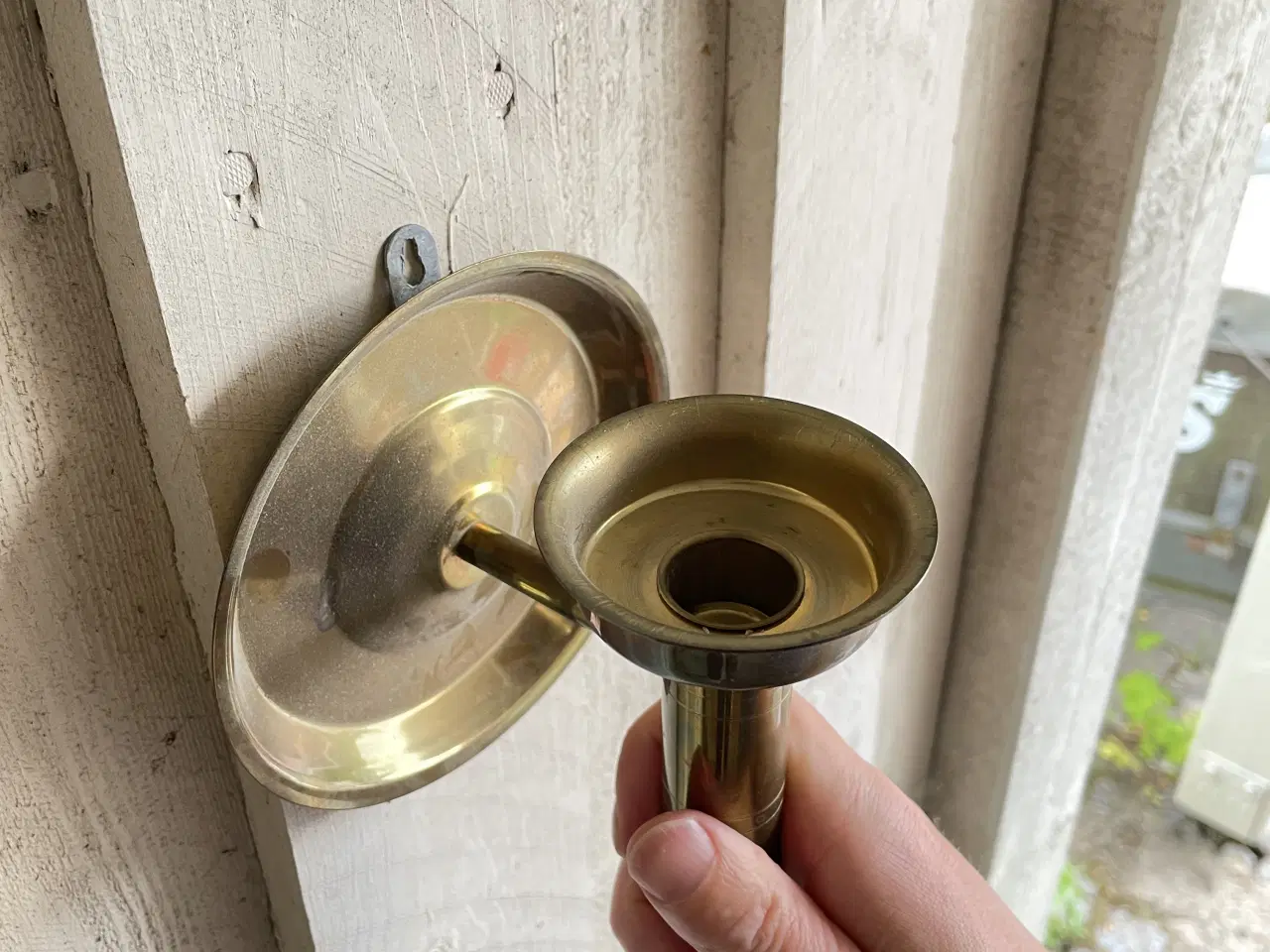 Billede 4 - Væglampe / lysestage