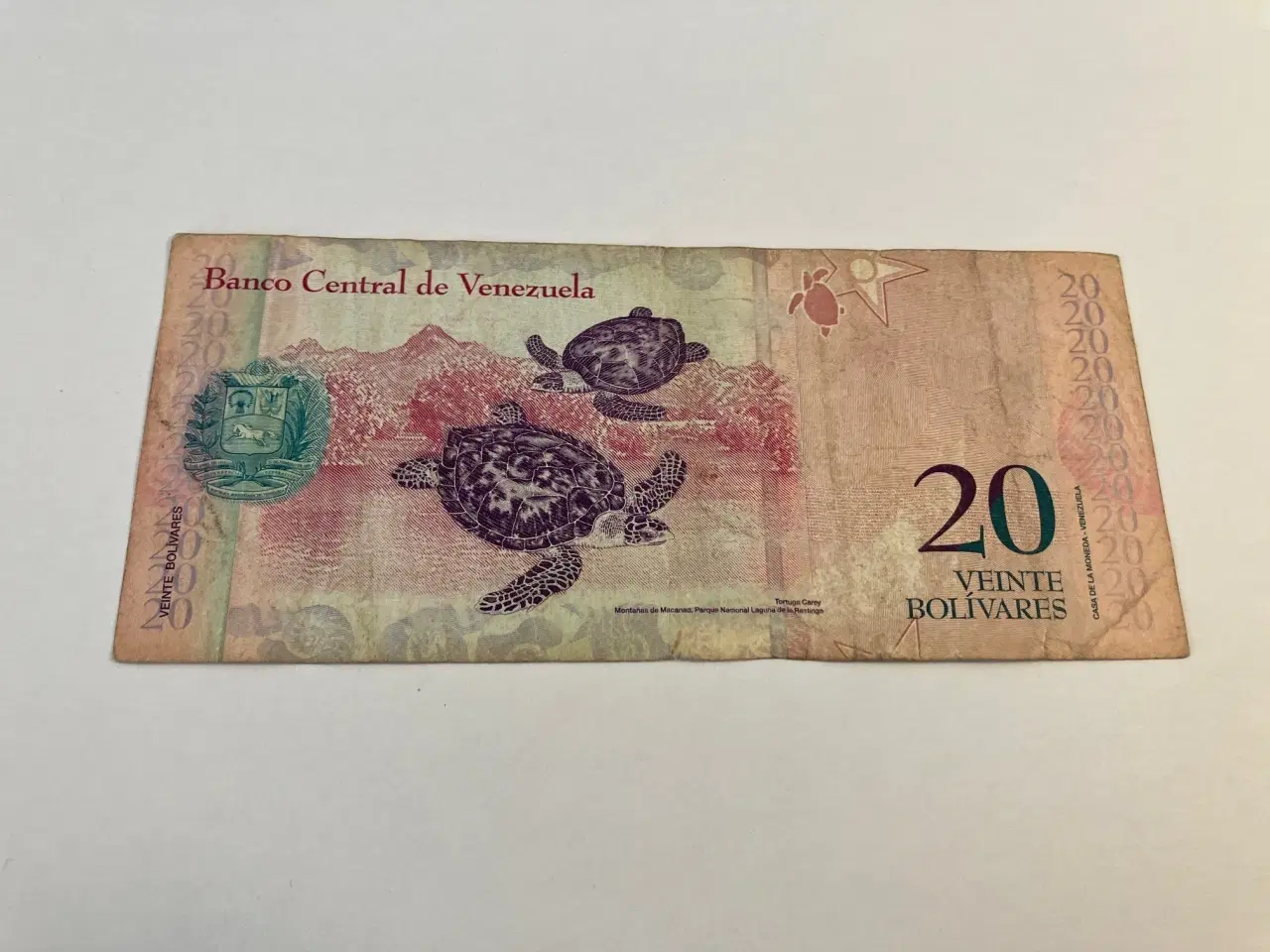Billede 2 - 20 Bolivares Venezuela