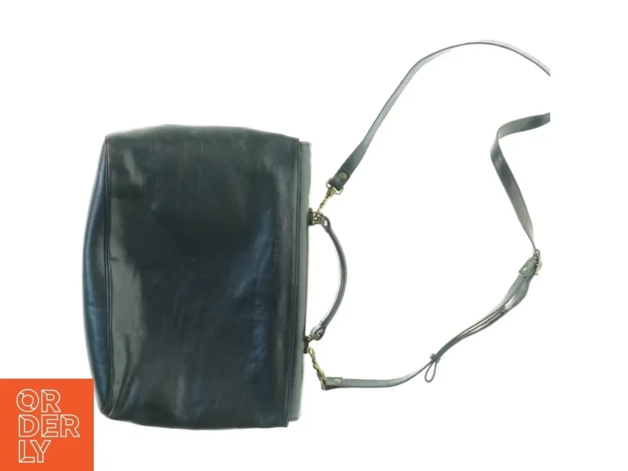 Billede 4 - Stor Læder Mappe Taske med håndtag og aftagelig Crossbody Rem fra Adax (str. 40 x 28 cm)