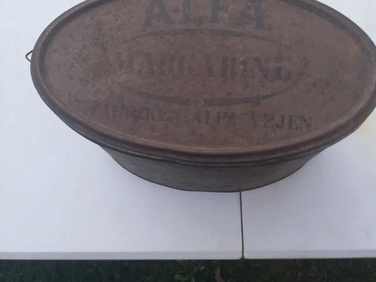 Billede 1 - Oval alfa margarine fabrikken alfa vejen 