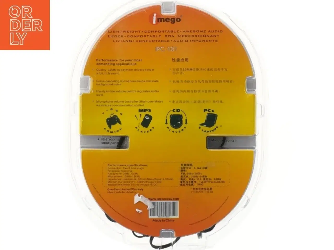 Billede 4 - Imego IPC-101 headsets med mikrofon fra Imego