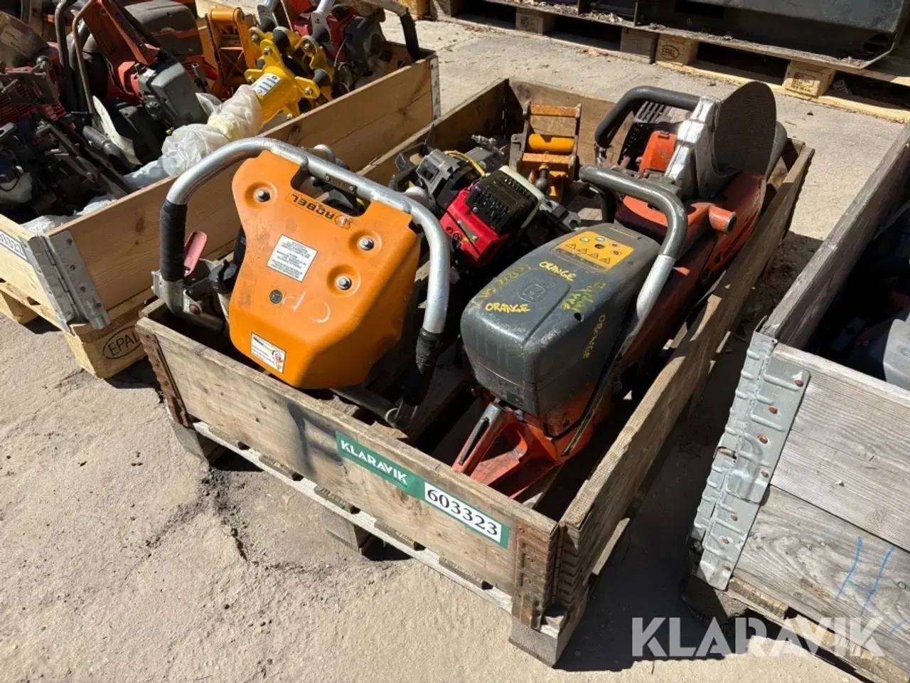 Billede 1 - Lot Svingstopper, Kapsav, Skinneskruemaskine, Skinneboremaskine ,