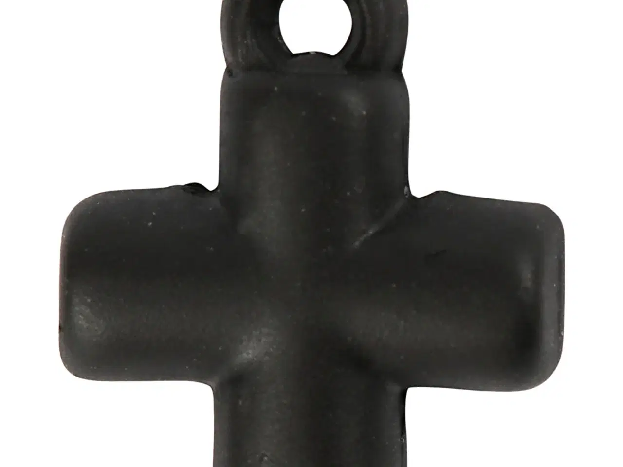 Billede 1 - Sort Metal Kors Vedhæng 10x10 mm - 4 stk.