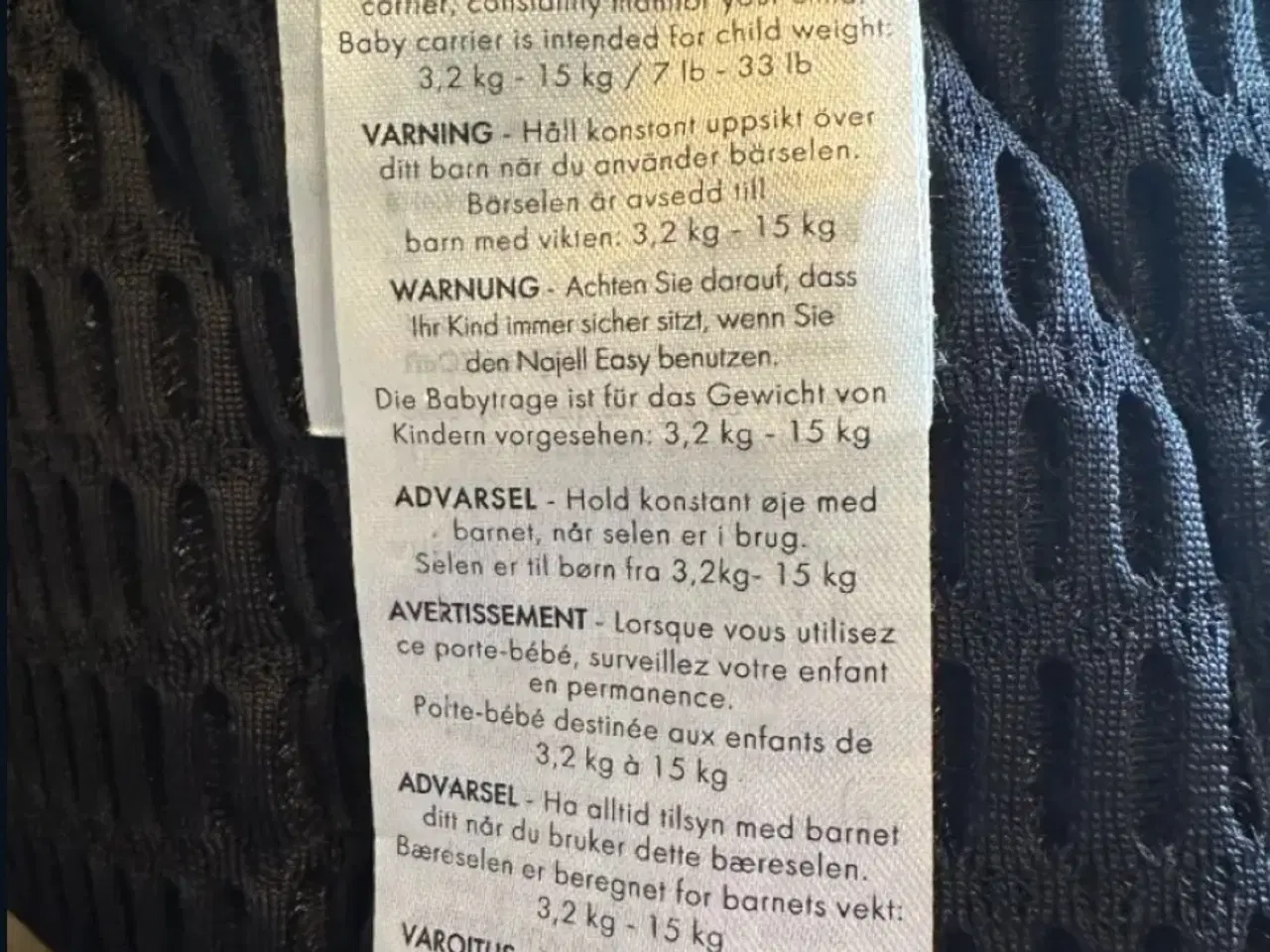 Billede 2 - Najell rise bæresele 