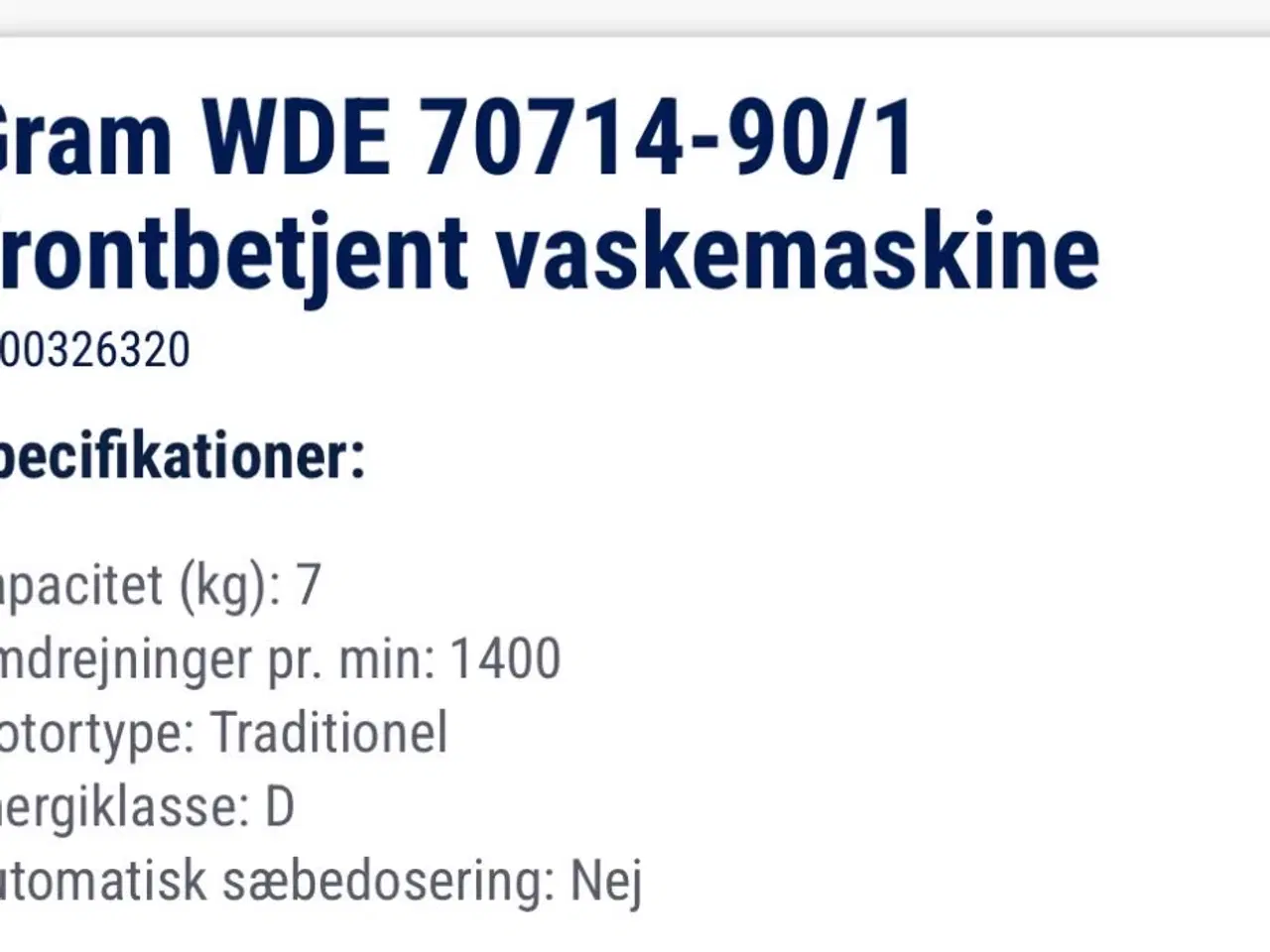 Billede 3 - Vaskemaskine