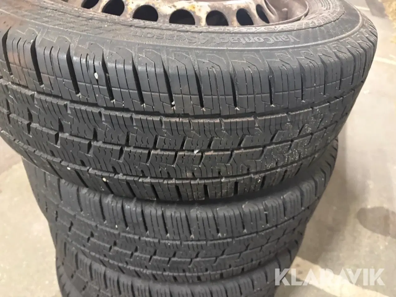 Billede 3 - Dæk med fælg Continental - 4 styks