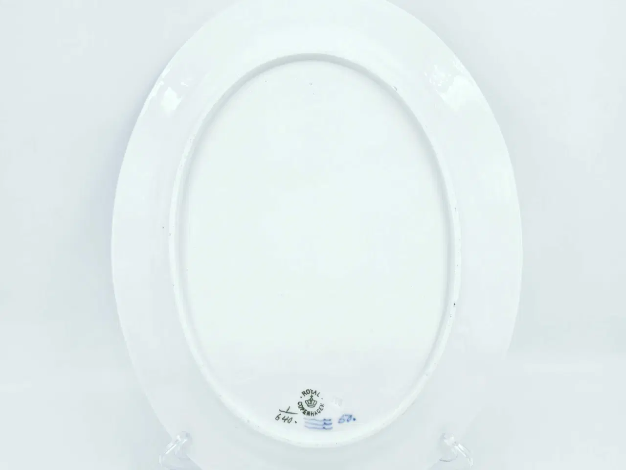 Billede 11 - Musselmalet Halvblonde ovalt fad Porcelæn 