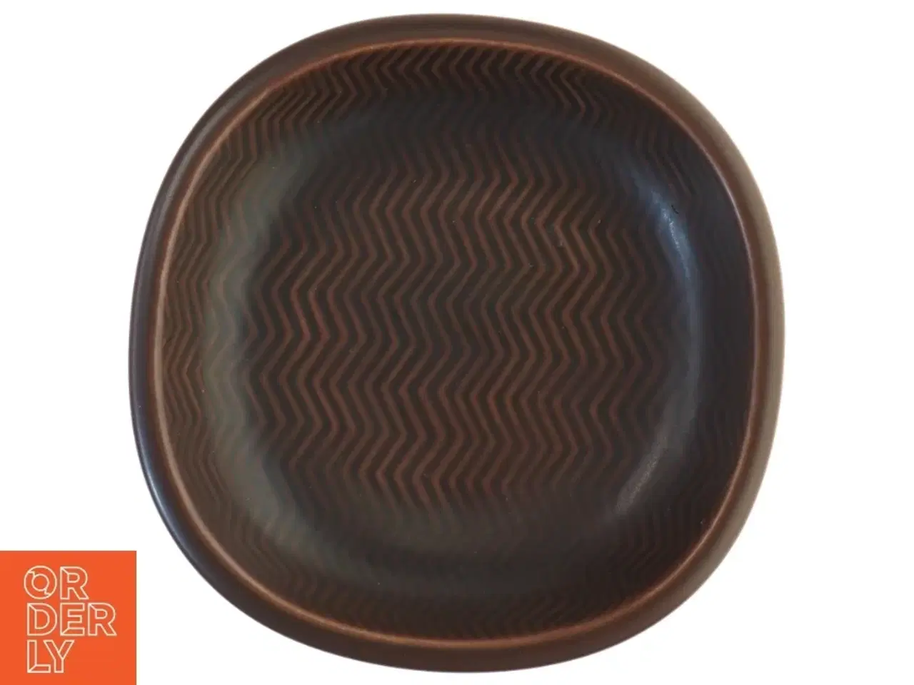 Billede 4 - Brun Aluminia Marselis brun skål nr. 2635 keramikskål fra Marselis (str. 18x4,5 cm)