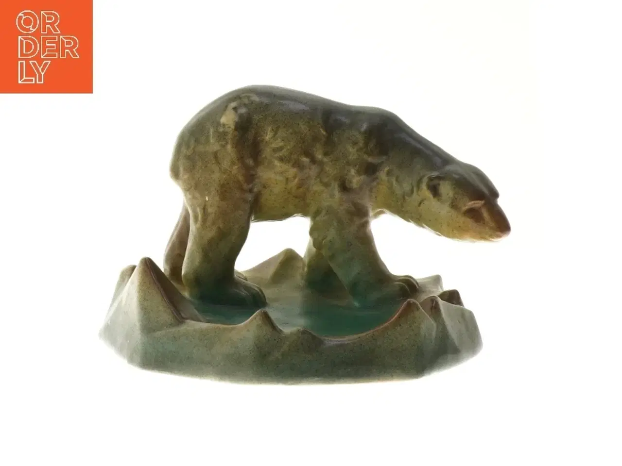 Billede 1 - Isbjørn keramikfigur (str. 20,5 cm)