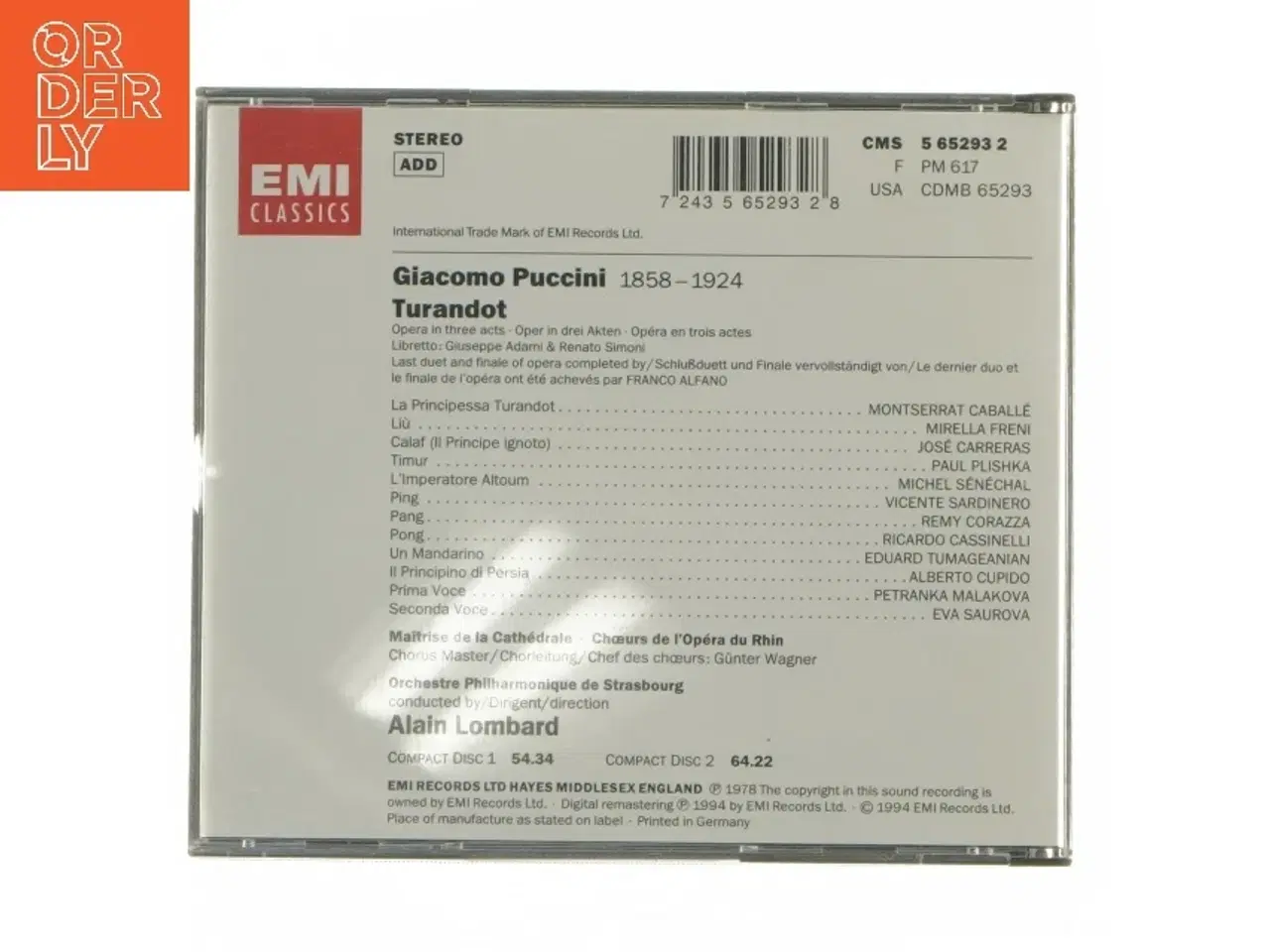 Billede 3 - Puccini: Turandot CD