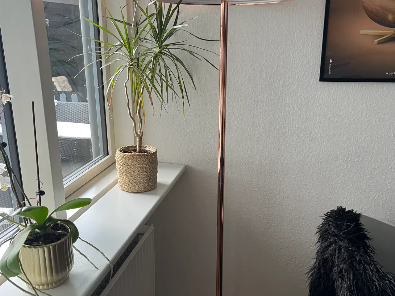 Billede 1 - Kobber farvet lampe