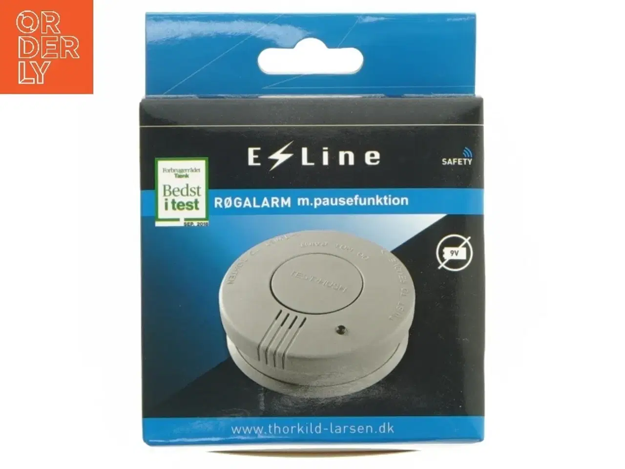 Billede 1 - Optisk røgalarm med pausefunktion fra Thorkild-Larsen (str. 106x36 mm)