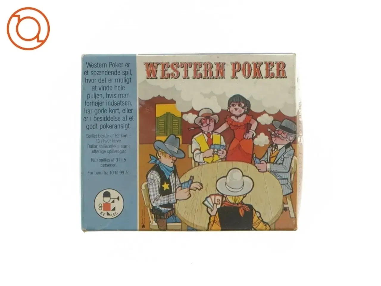 Billede 1 - Western Poker spillekort (str. 13 x 10 cm)