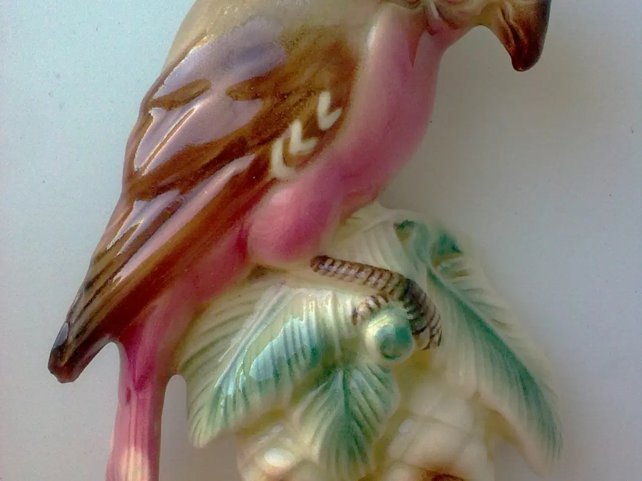 Billede 1 - Fajance væg fugl VINTAGE