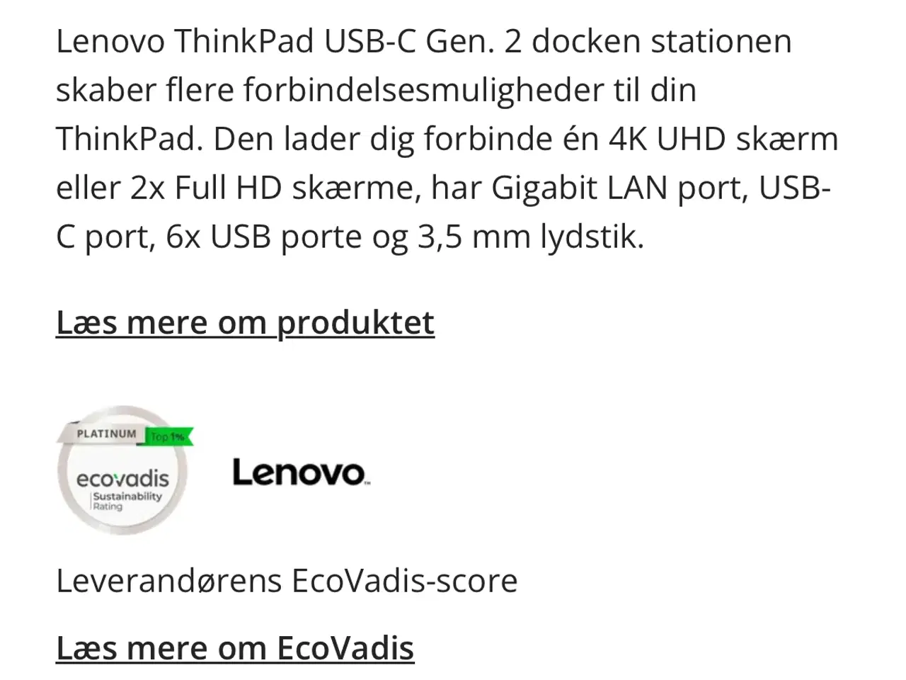 Billede 8 - Lenovo ThinkPad USB-C 2Gen