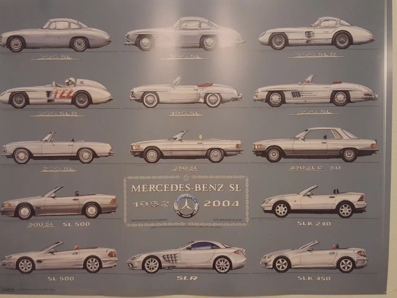 Billede 1 - Plakat Mercedes SL
