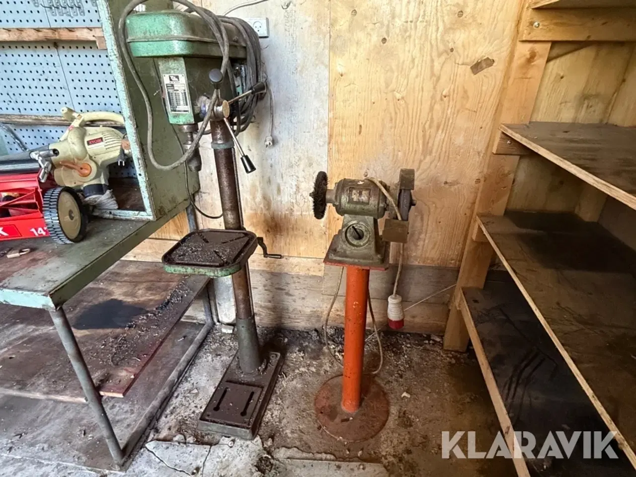 Billede 1 - Søjleboremaskine + bænksliber