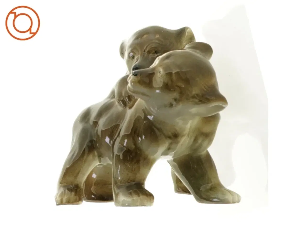 Billede 1 - Porcelænsfigur bjørne (str. 16 x 13 cm)