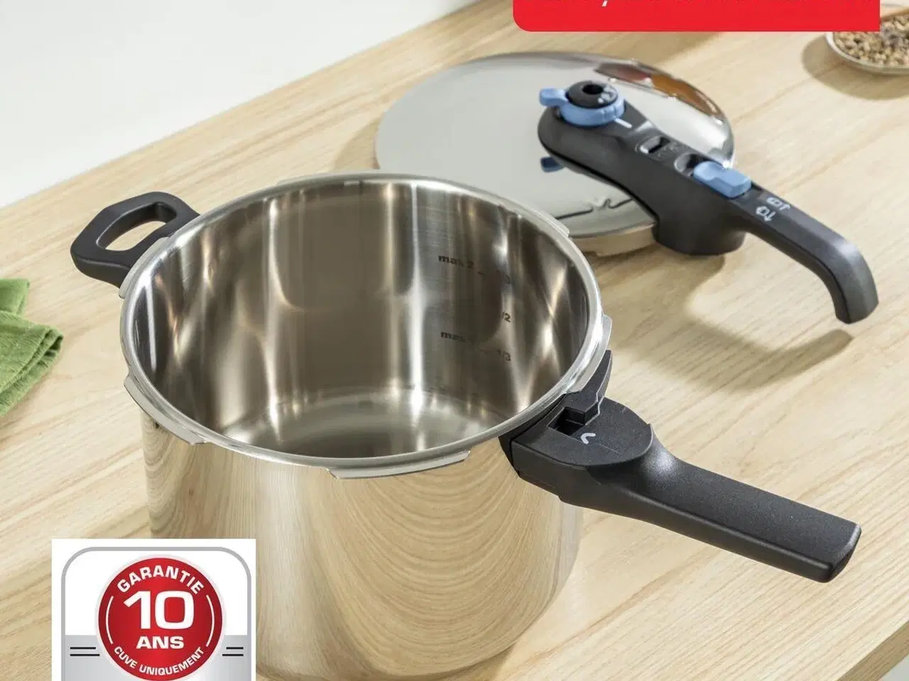 Billede 9 - Trykkoger Tefal P2584301 rustfrit stål - 4 og 6 l sæt