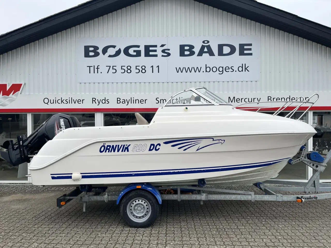 Billede 1 - 520 DC med F100 Mercury-EFI CT 2,1L og 1300 kg Brenderup trailer