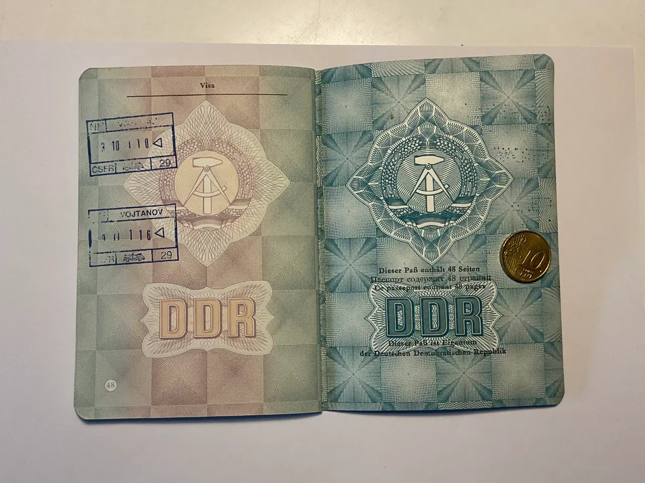 Billede 4 - DDR pas fra det tidligere Østtyskland