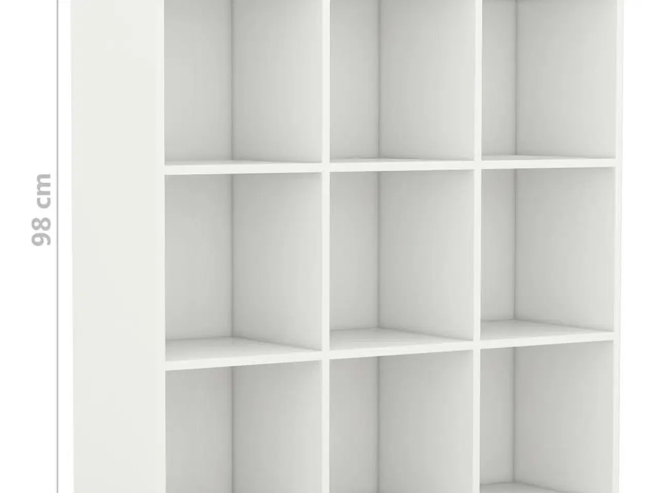 Billede 6 - Bogreol 98x30x98 cm spånplade hvid