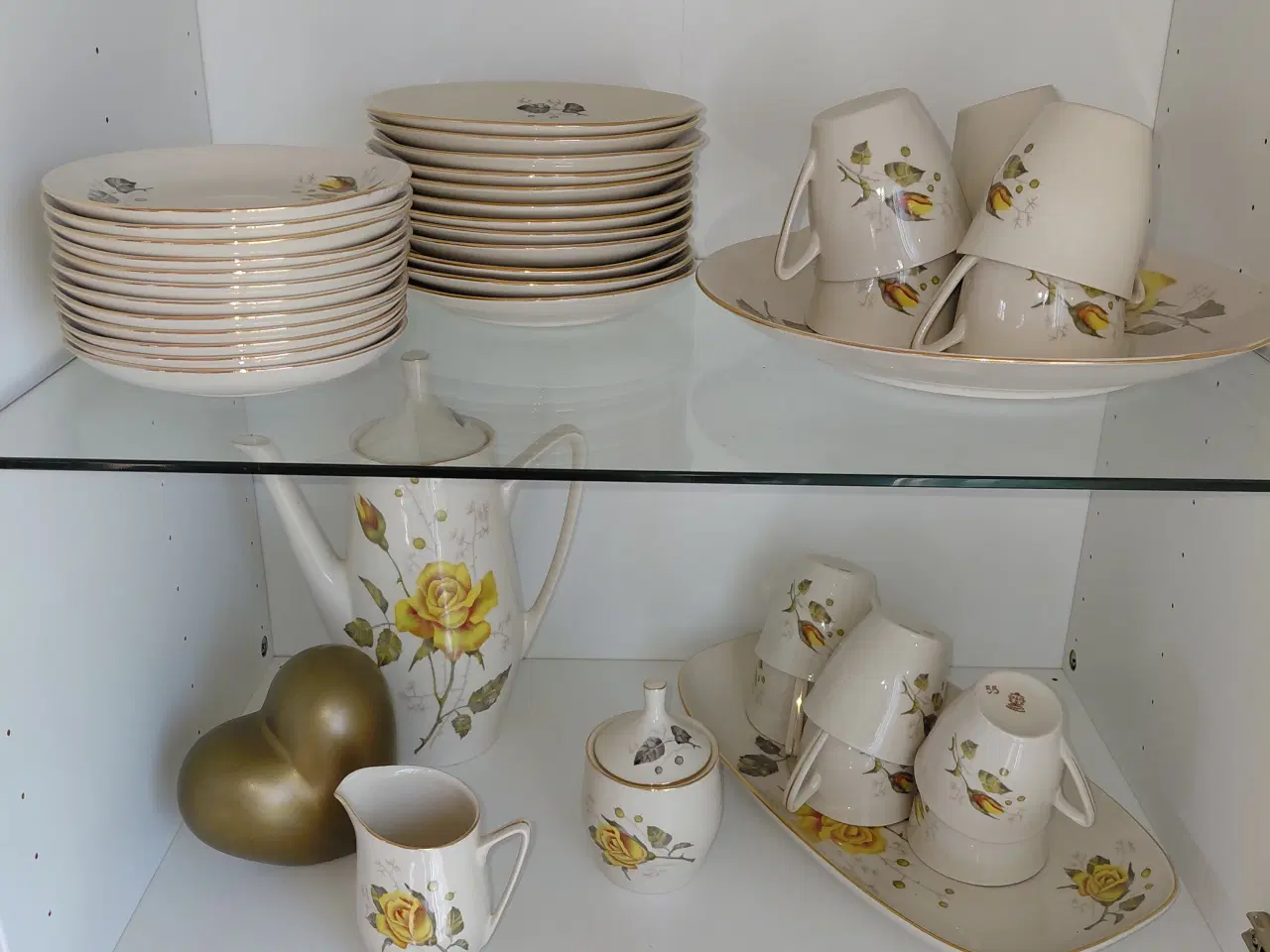 Billede 1 - 🌼 Vintage kaffestel til 12 personer – komplet sæt