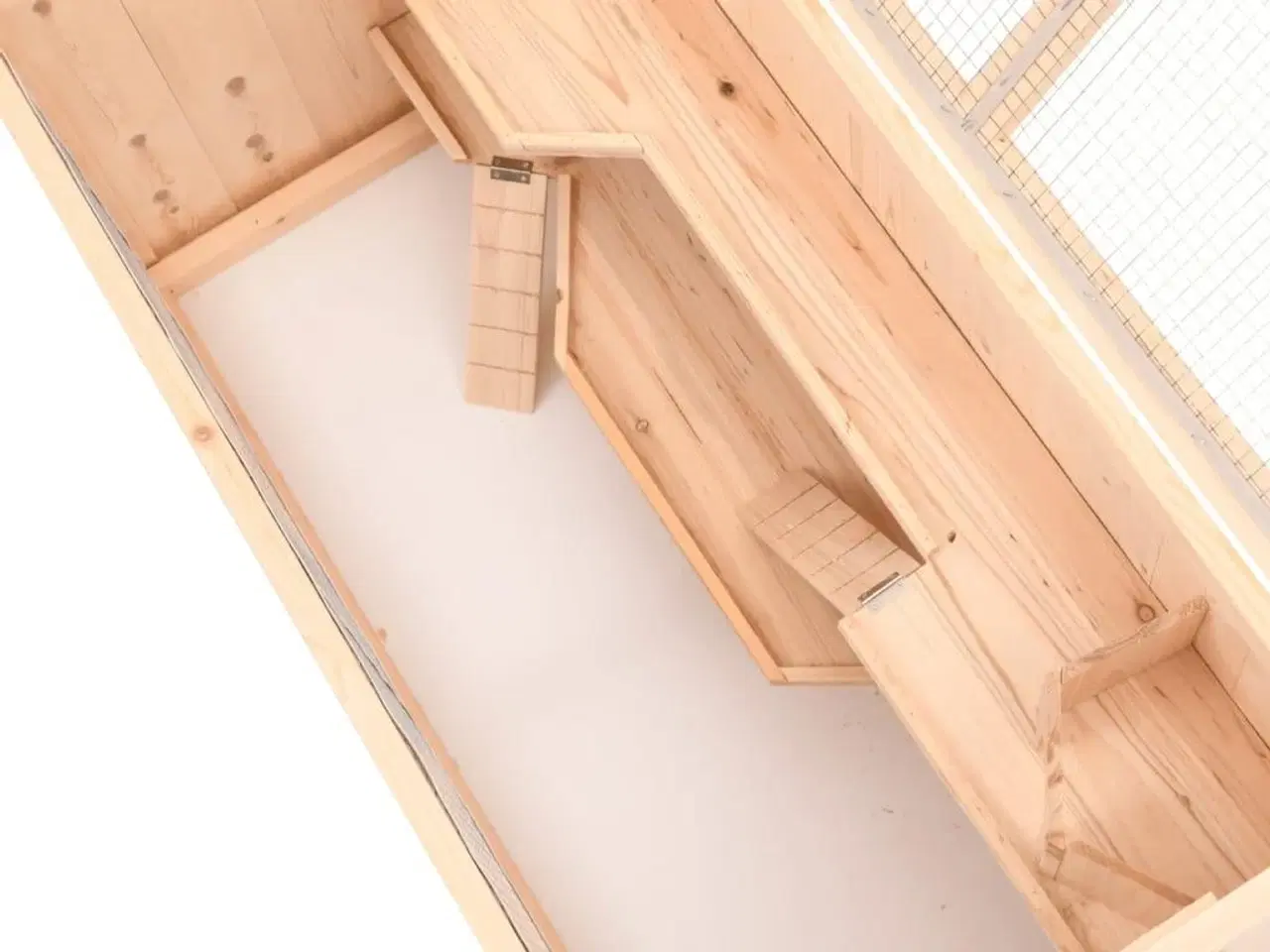 Billede 7 - Hamsterbur 89,5x45x45 cm massivt træ gran