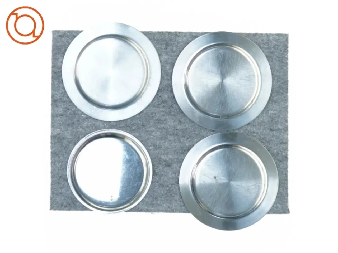 Billede 2 - 4 stk lyseholdere til bloklys (str. 10 cm)