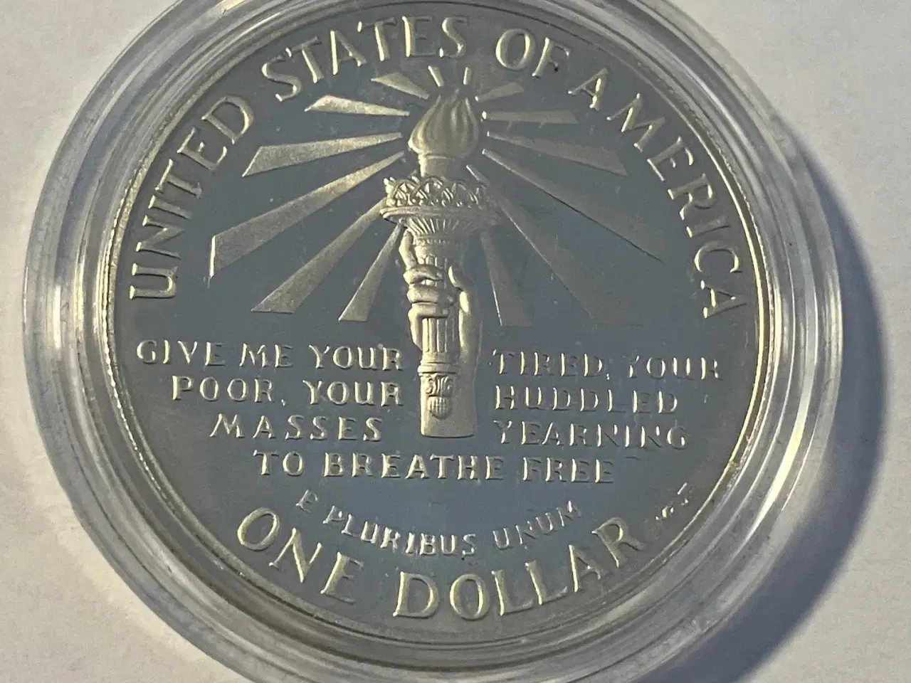 Billede 2 - 1 Dollar Statue of Liberty 1986 USA - Silver