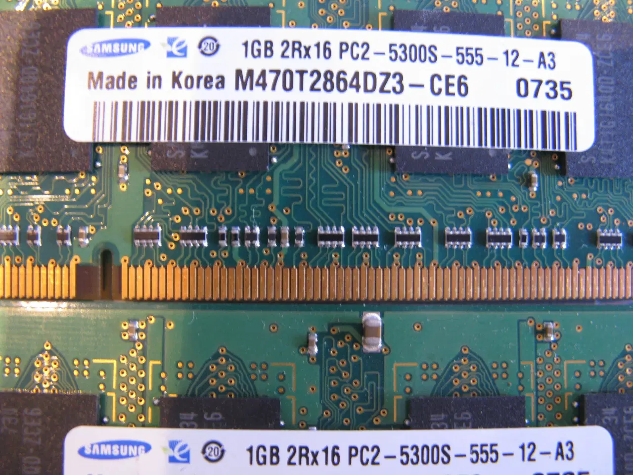Billede 2 - samsung 2GB, DDR2 SDRAM, SO DIMM 200-pin