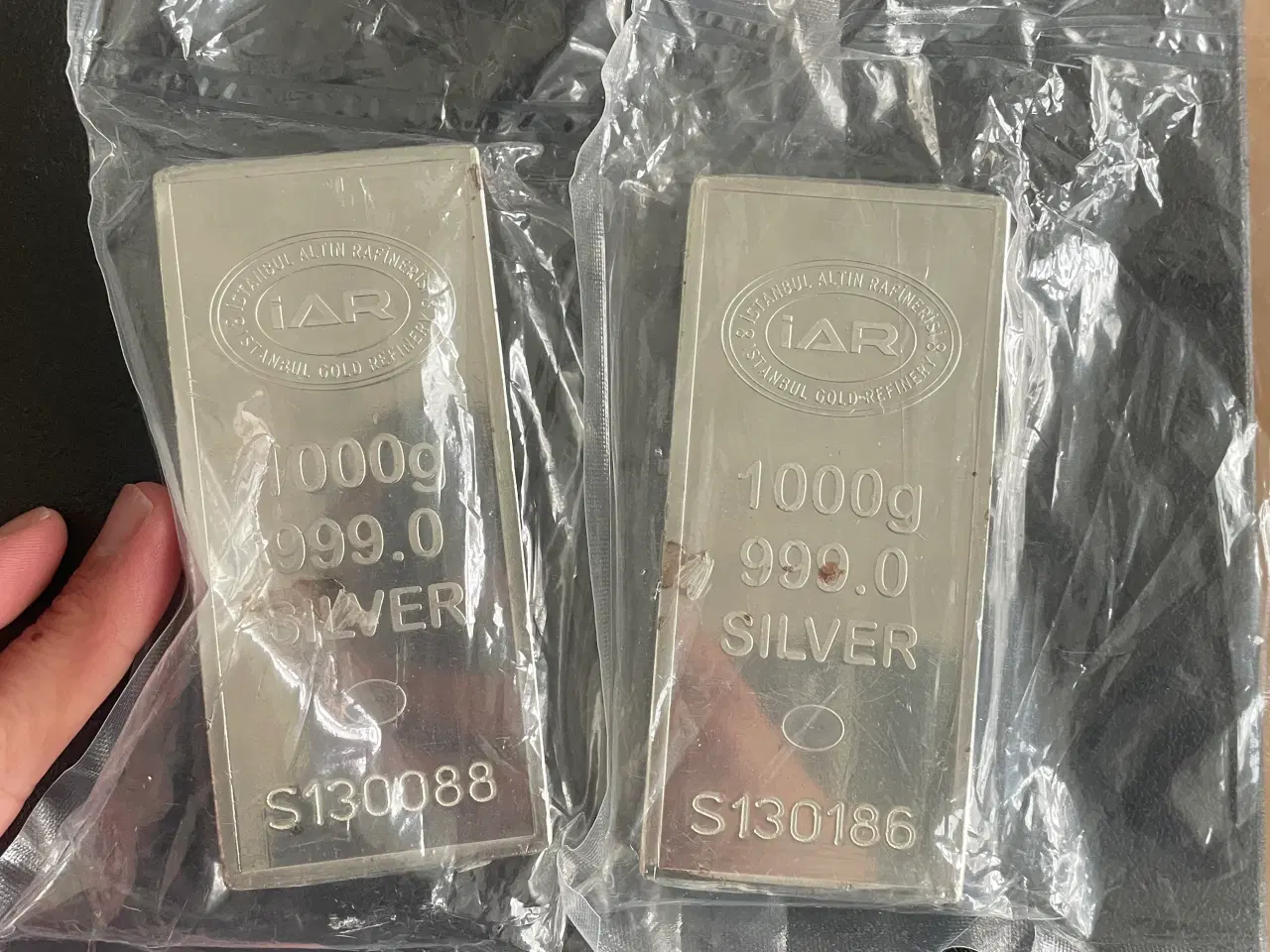 Billede 1 - 1000g sølvbarre