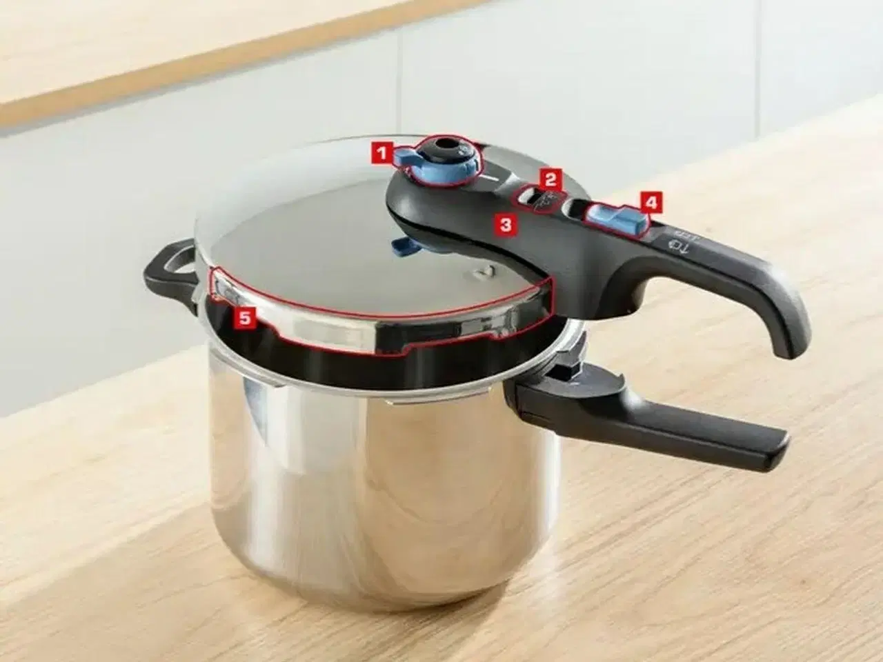 Billede 13 - Trykkoger Tefal P2584301 rustfrit stål - 4 og 6 l sæt