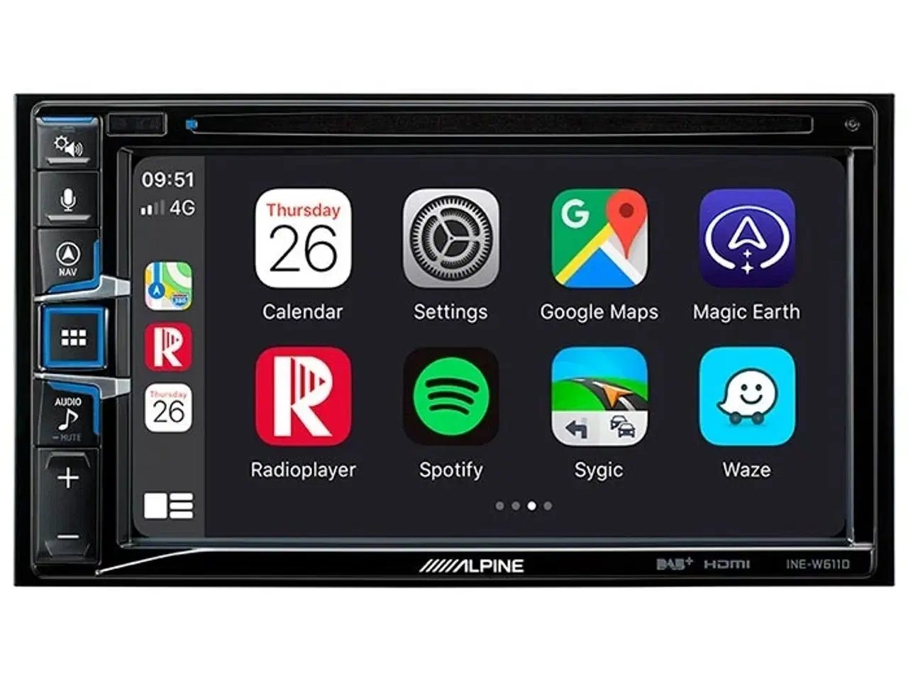 Billede 1 - Alpine INE-W611D 2-DIN multimedia station med navi
