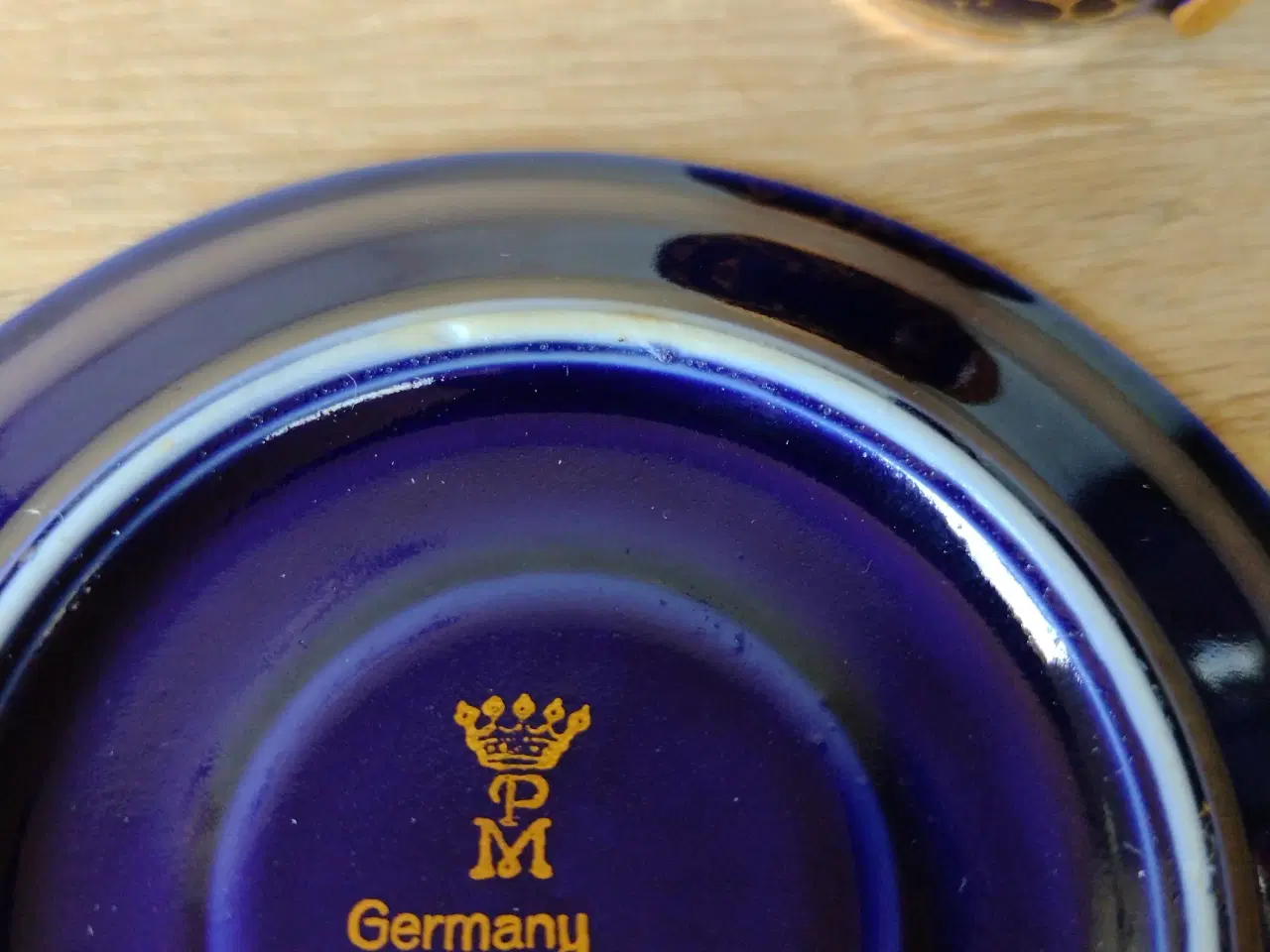 Billede 3 - Blå guld mokka kop 
