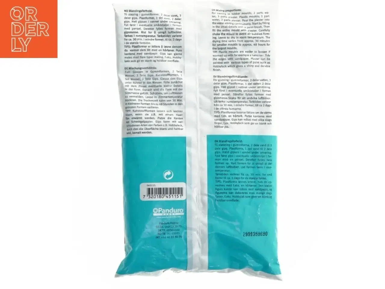 Billede 2 - Alabastergips 1 kg fra Panduro (str. 1 kg)