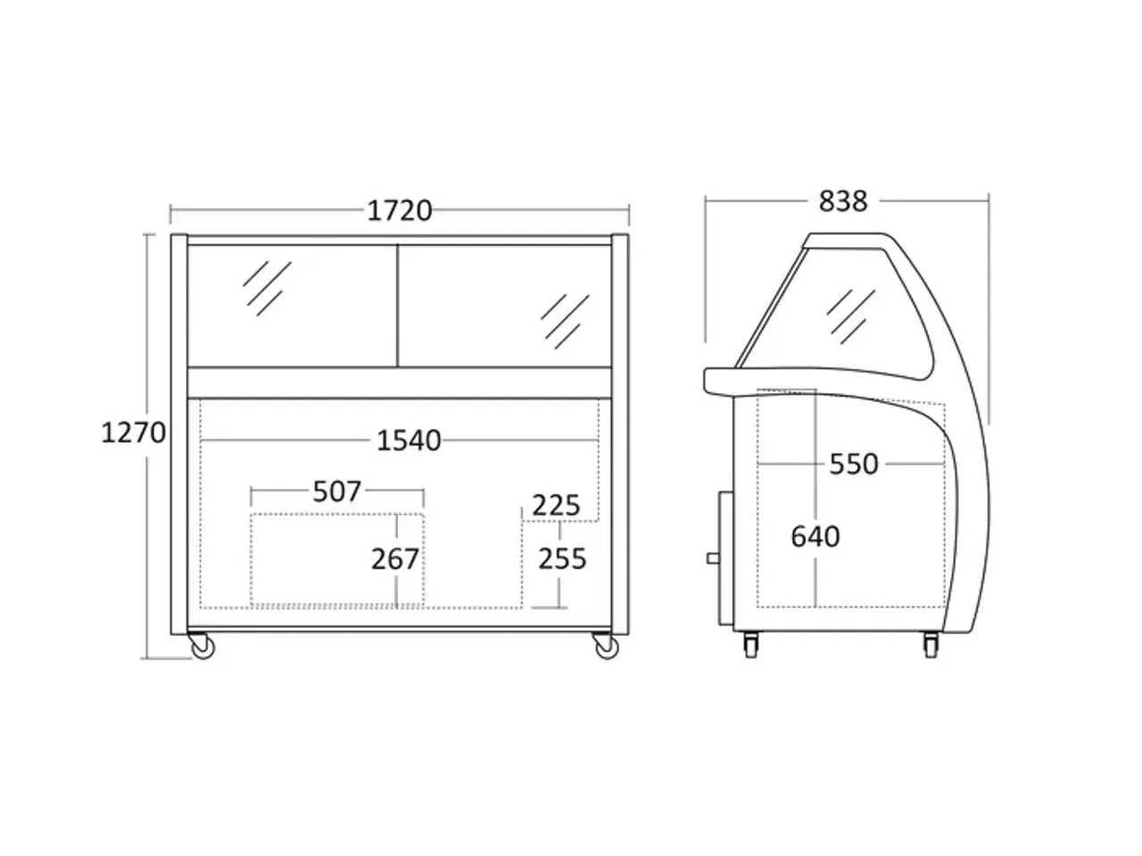 Billede 6 - Isdisk / Isfryser SIC12WB – 1270 x 1720 x 838 mm