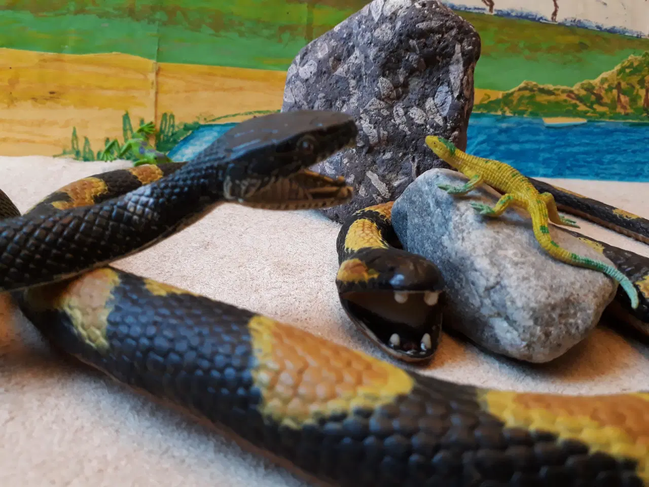 Billede 2 - 2 Slanger med krybdyr