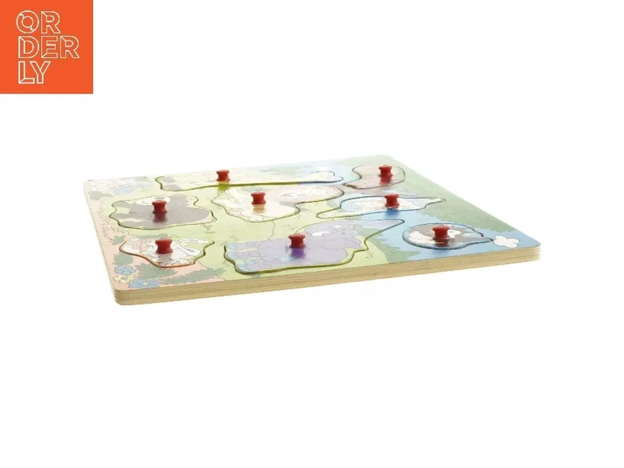 Billede 2 - Træpuslespil med dyremotiver (str. 30 x 22 cm)