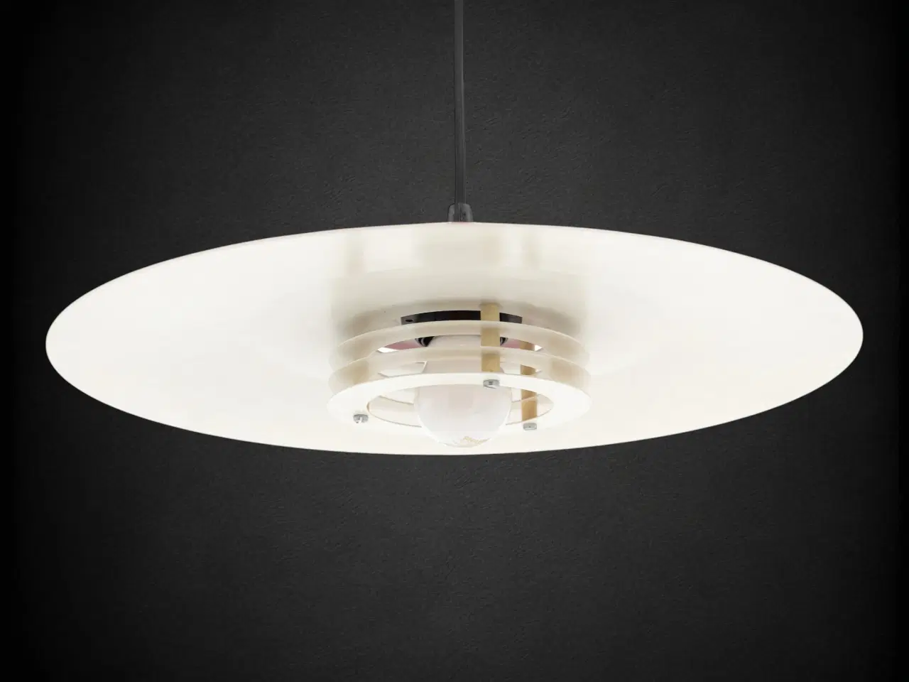 Billede 6 - 1970’er rød loftpendel Ø36 cm – hybrid