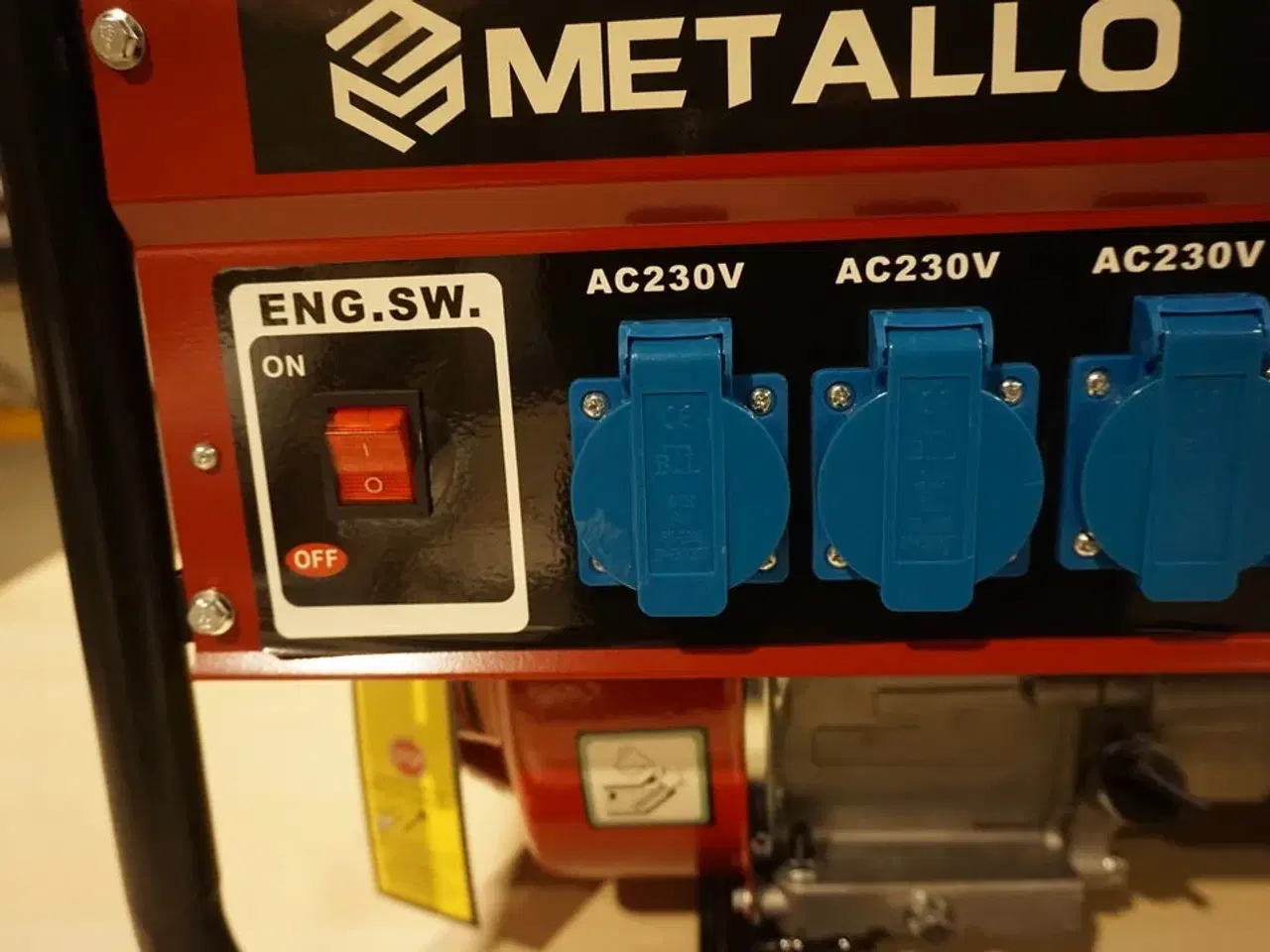 Billede 5 - Metallo Meta-8500W luftkølet professionel benzingenerator