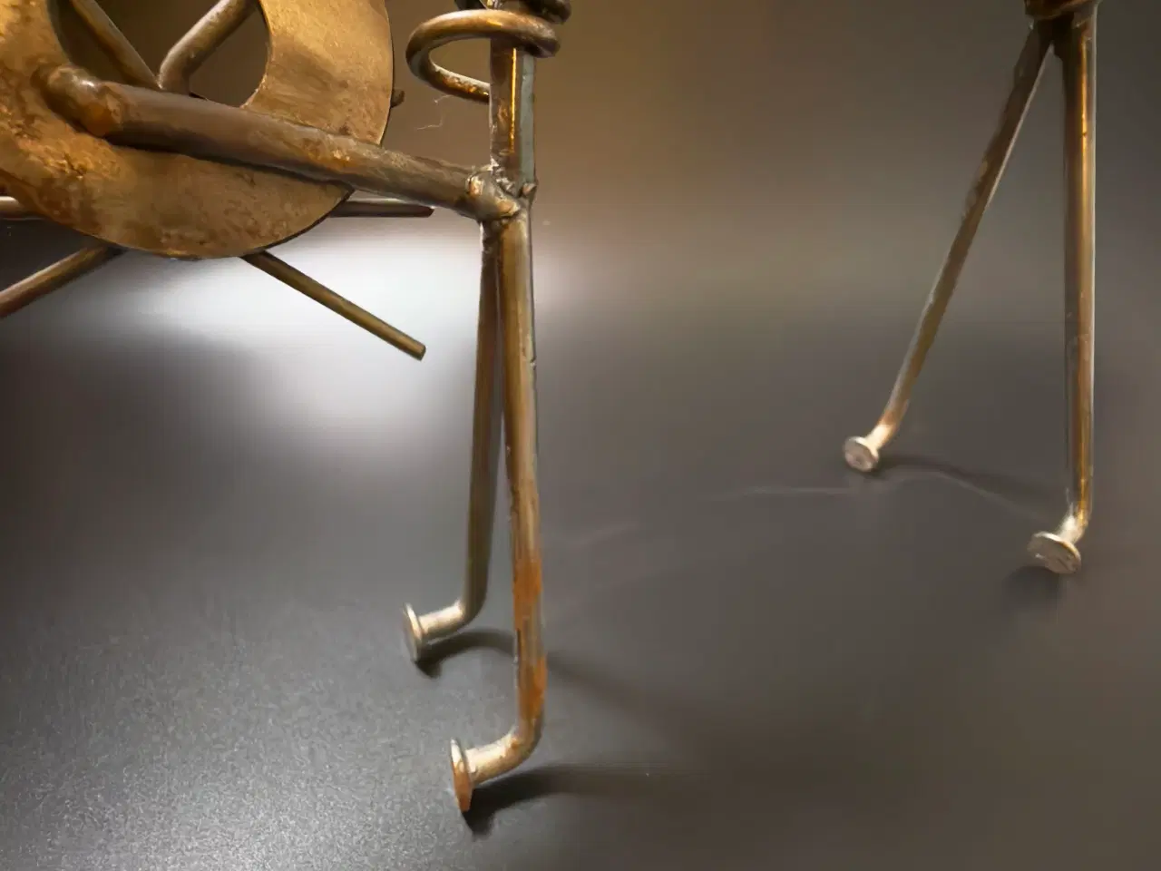 Billede 8 - Vintage håndlavet metal kat – scrap art – 26 cm