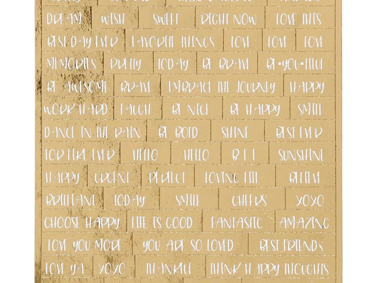 Billede 1 - Stickers, ark 10x11,5 cm, guld, 4stk./ 1 pk.