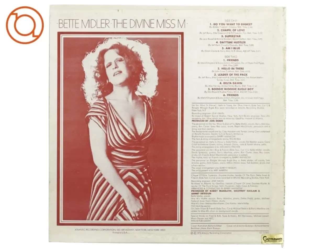 Billede 2 - Bette Midler, the divine miss m (str. 31 x 31 cm)