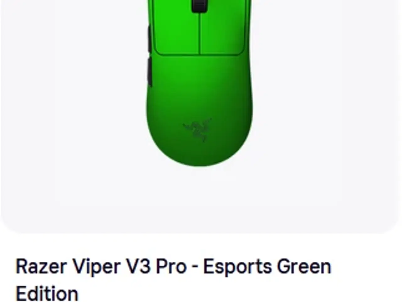 Billede 2 - razer viper v3 pro gaming mus green ALDRIG BRUGT