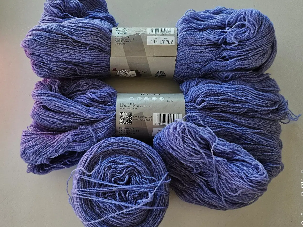 Billede 1 - 300 gr, Filcolana  New Zealandsk lammeuld