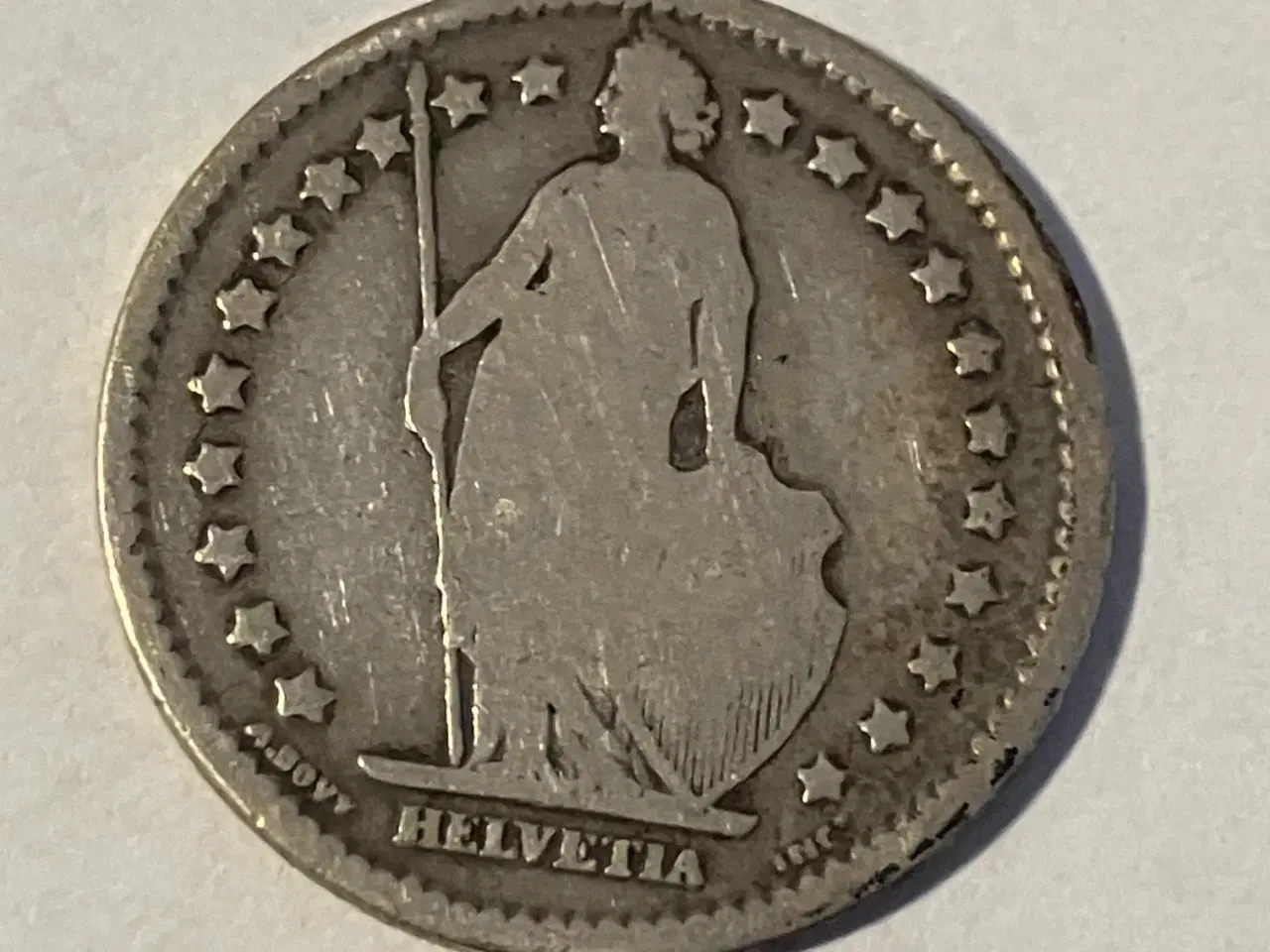 Billede 2 - 1 Franc Switzerland 1877