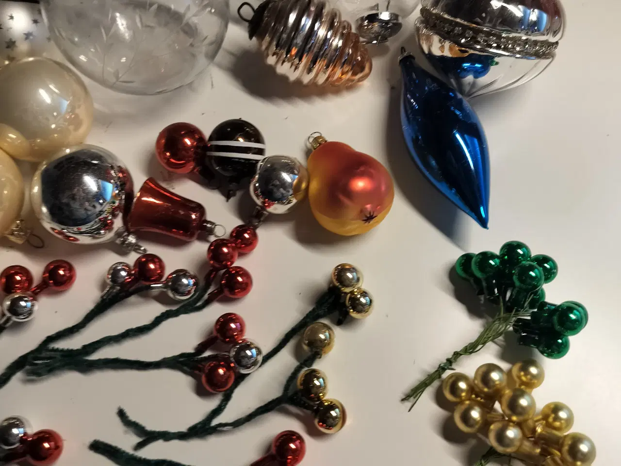 Billede 3 - julepynt gammelt 44 stk Blandet gamle glas julekug