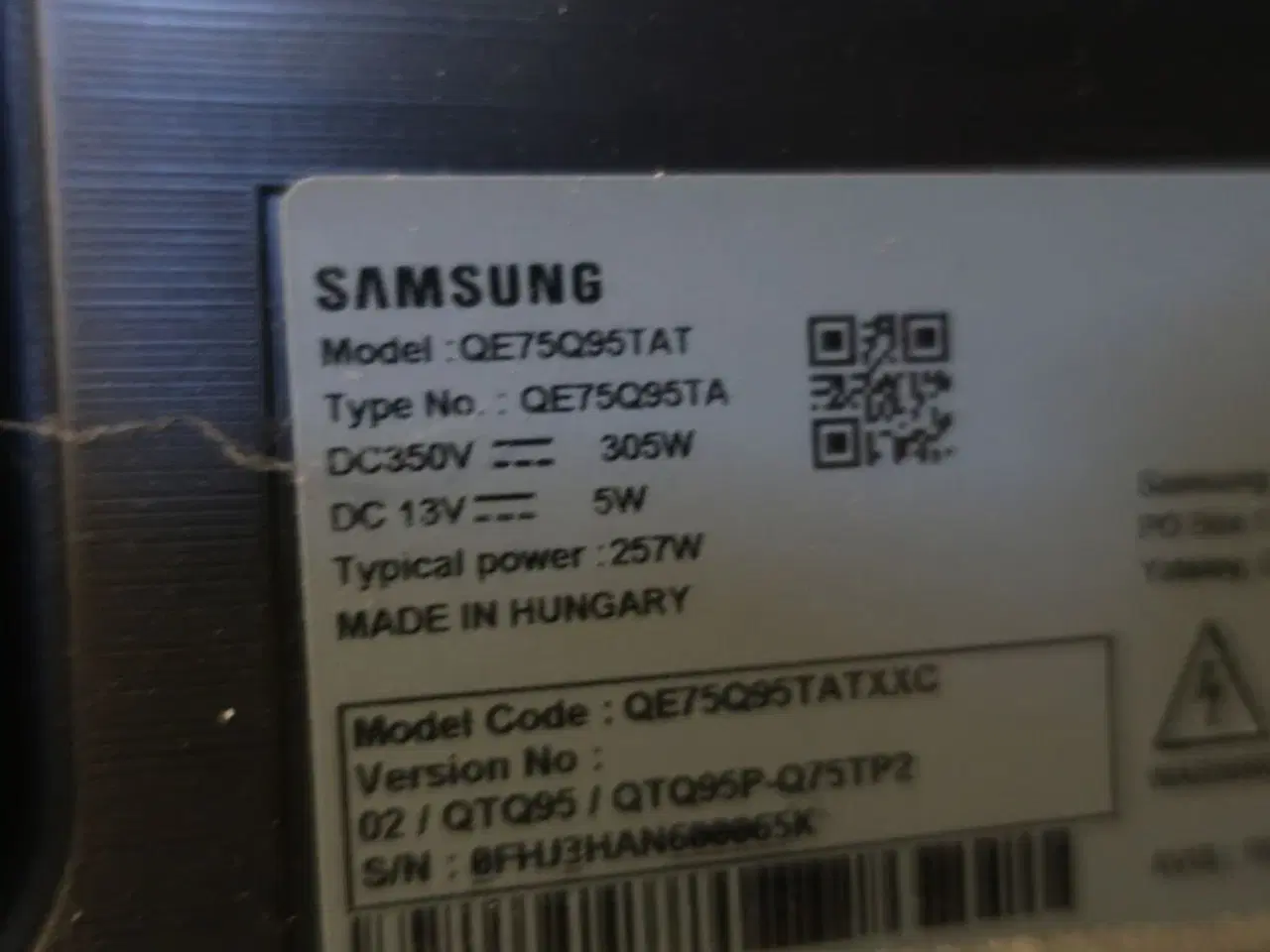 Billede 3 - TV 75" SAMSUNG QE75Q95TAT