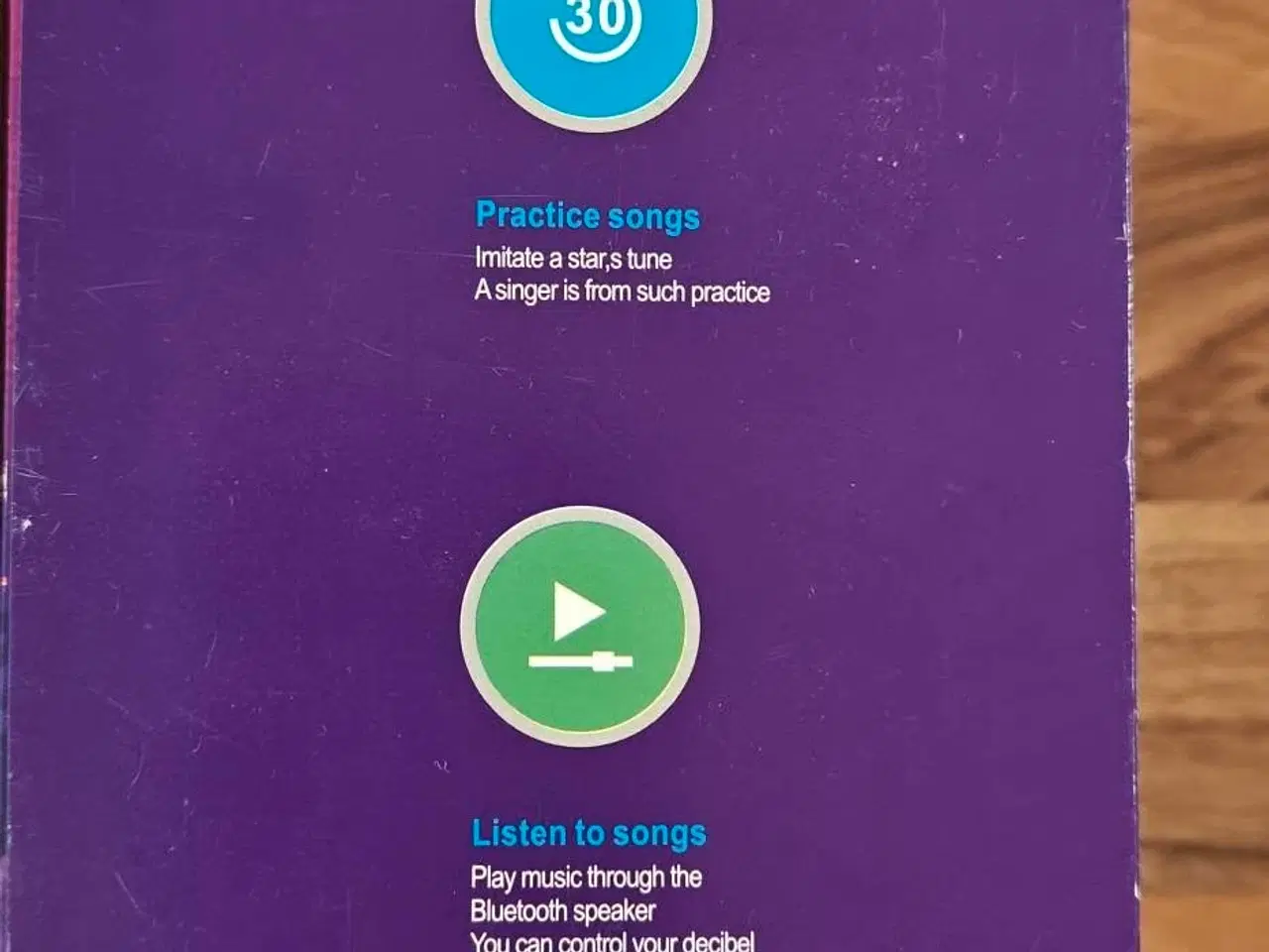 Billede 2 - Karaoke mikrofon med indbygget Bluetooth højtaler